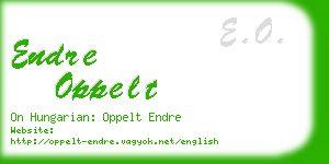 endre oppelt business card